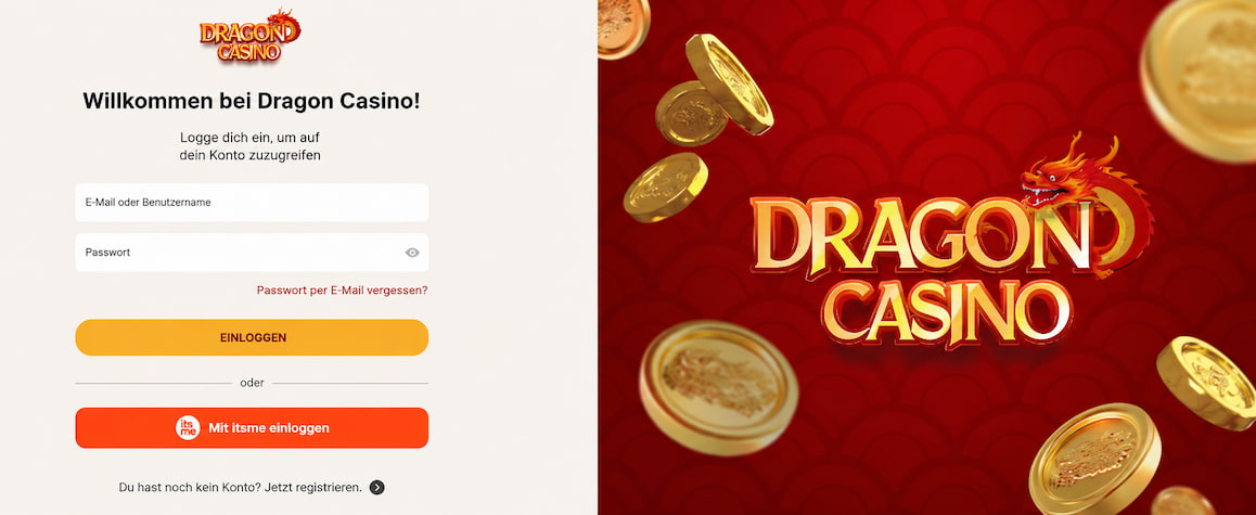Dragon Casino Registrierung und Login